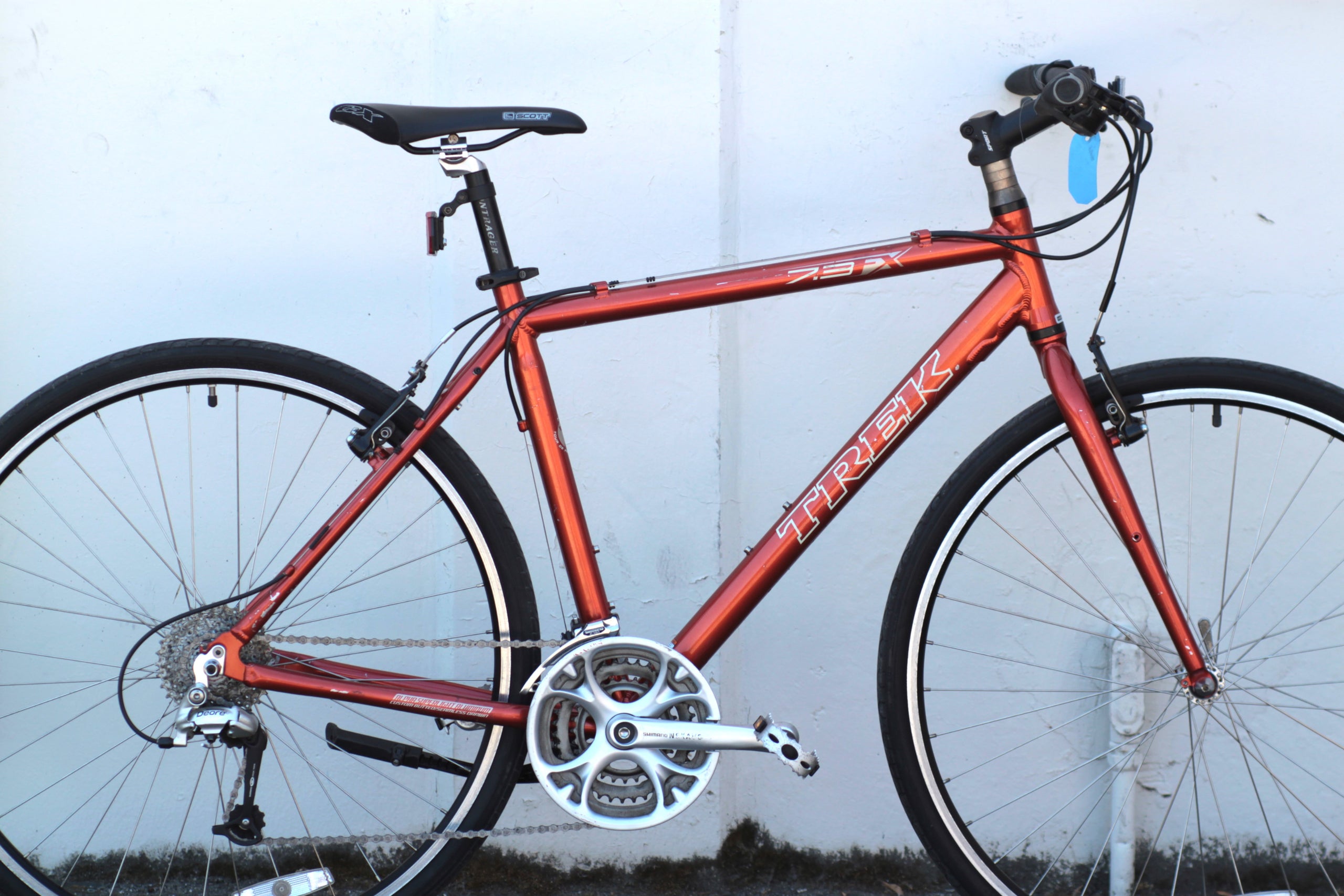 Trek 7.3 FX Commuter Hybrid with 700x35c Tires orange CIUP