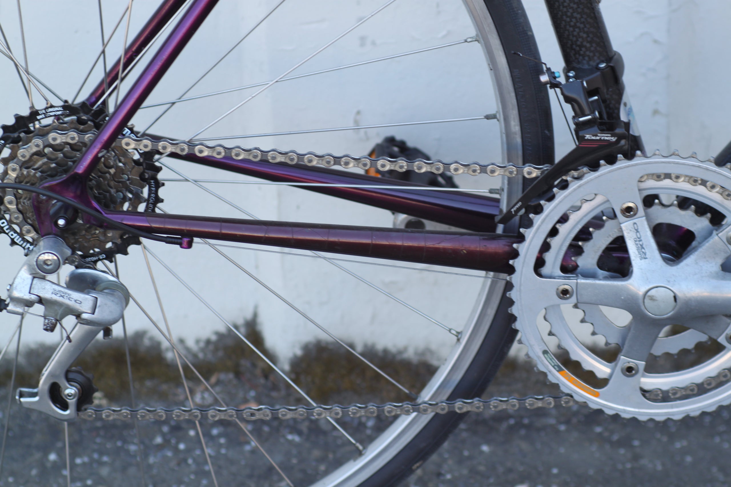 Trek 2120 ZX Carbon Series Road Bike with Shimano RX100 105 50cm black purple ZKMO Used Bikes for Sale Silicon Valley Bicycle Exchange Bay Area