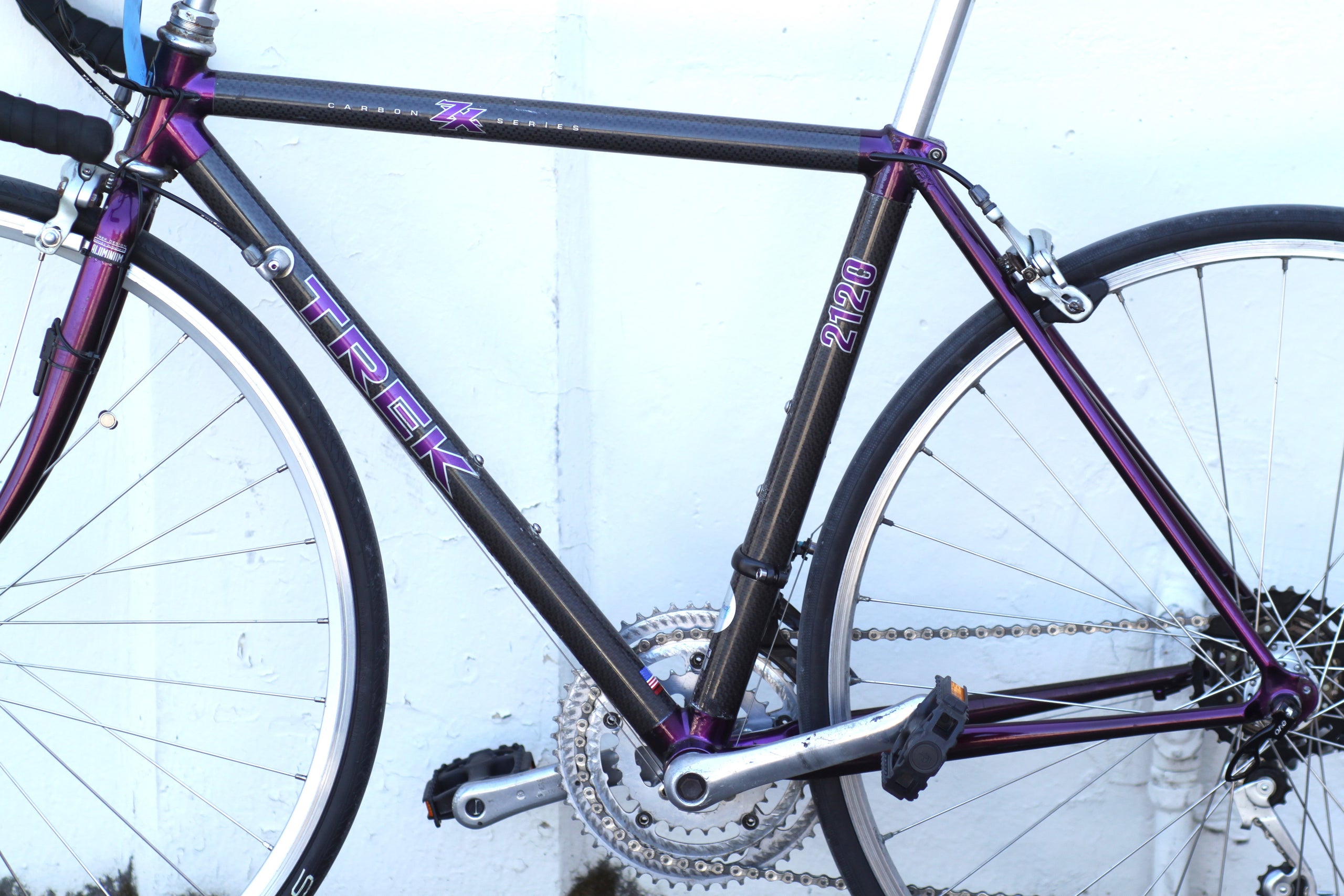 Trek 2120 ZX Carbon Series Road Bike with Shimano RX100 105 50cm black purple ZKMO Used Bikes for Sale Silicon Valley Bicycle Exchange Bay Area