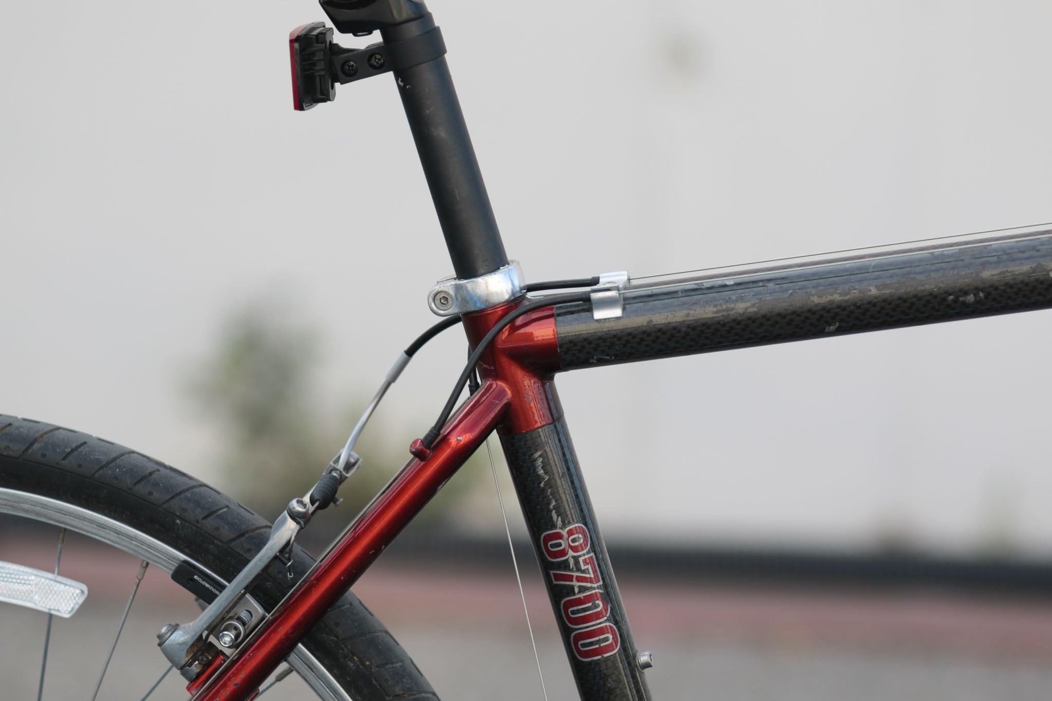 Trek 8700 Carbon Fiber Lugged Mountain Bike (madeinUSA) Small Nude