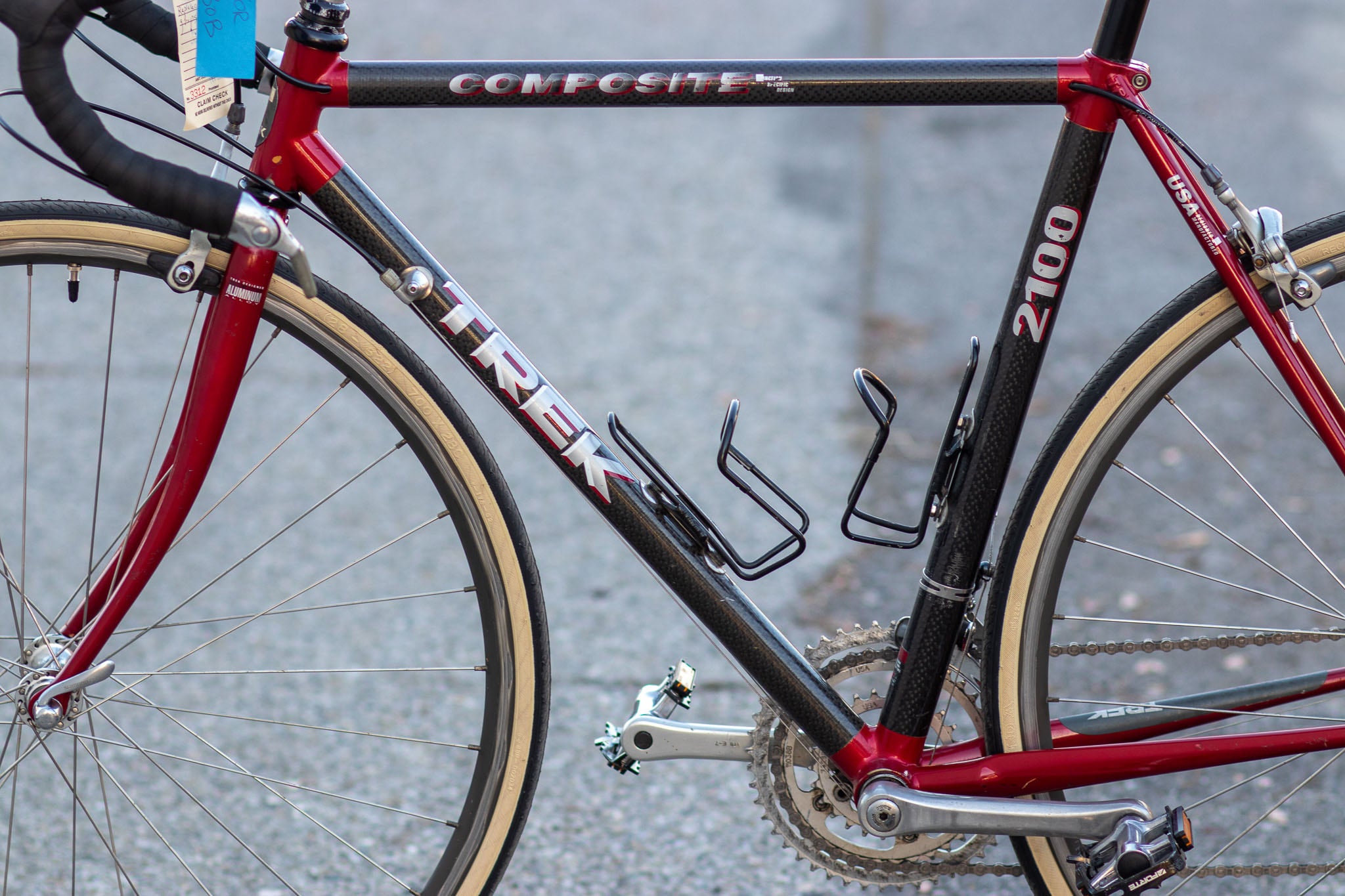 Trek 2100 Composite Carbon / Aluminum Road Bike Made in USA Black/Red