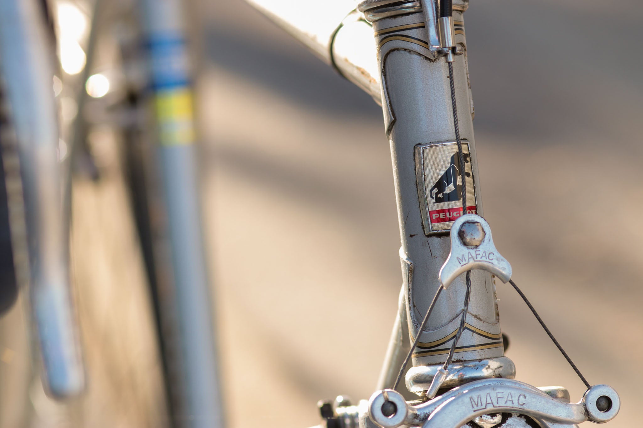 Peugeot Course Vintage Lugged Steel Road Bike with Mafac Brakes Silver Used Bikes for Sale Silicon Valley Bicycle Exchange Bay Area