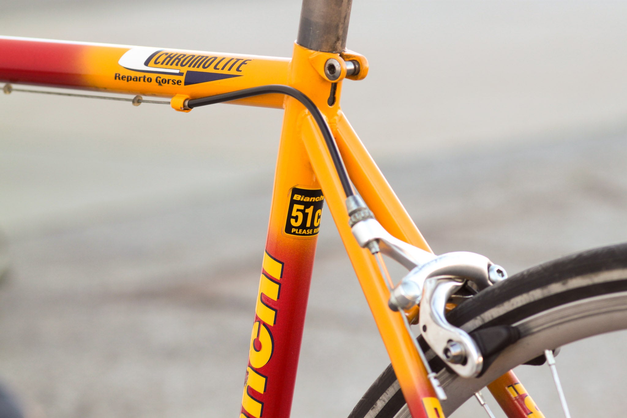 Yellow bianchi road bike hotsell