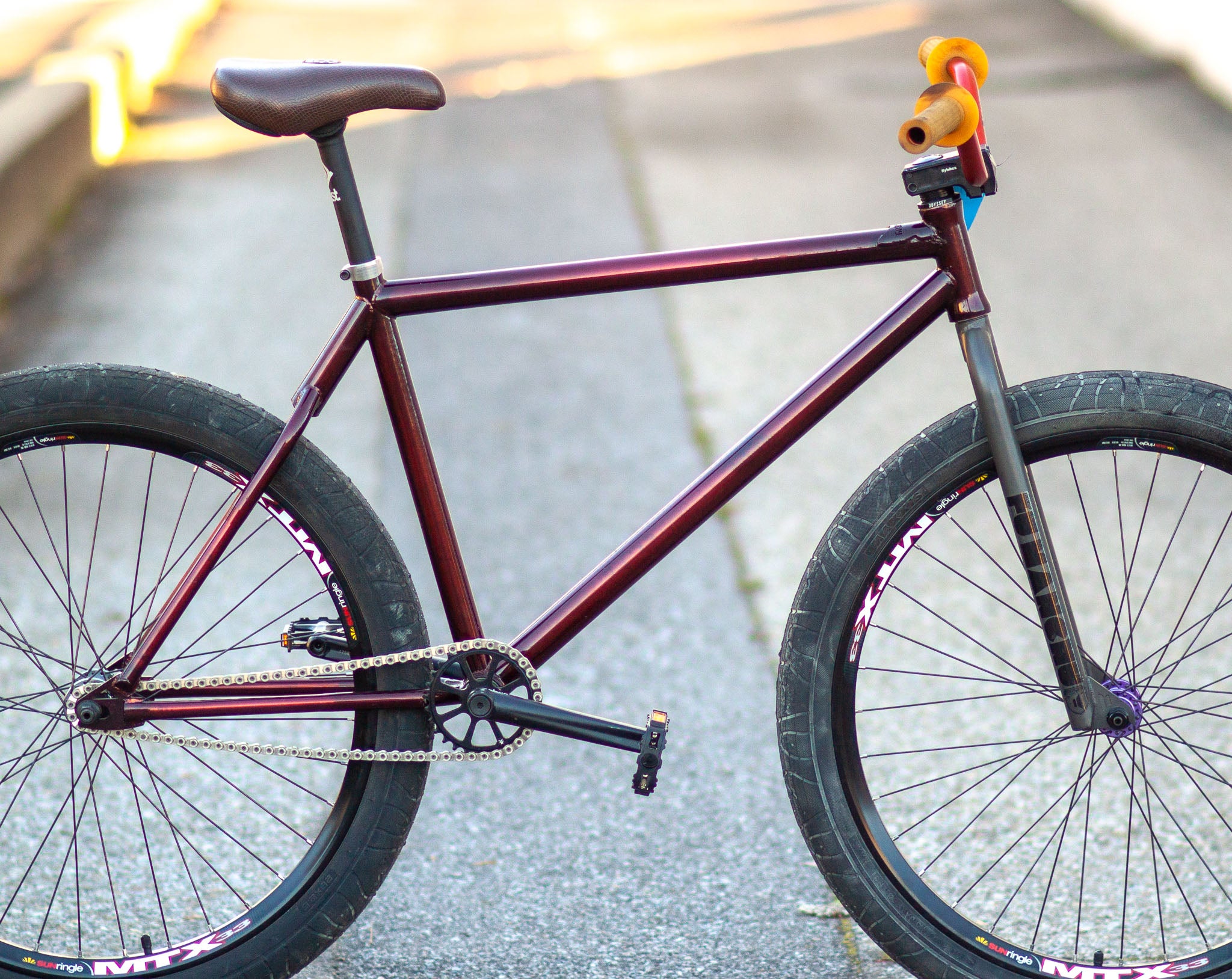 Destroy Masochist V2 BMX Style Fixie Burgundy FGFS Used Bikes for Sale Silicon Valley Bicycle Exchange Bay Area