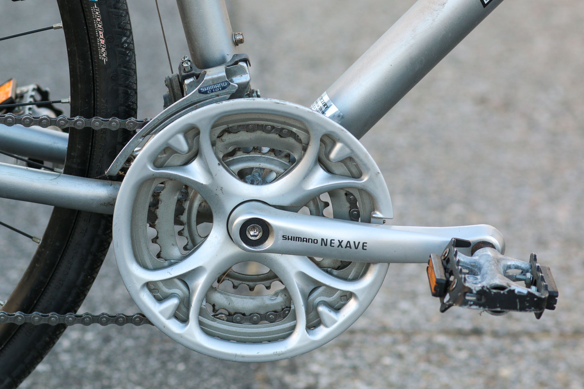 Trek 7300 FX Disc Commuter Hybrid Bike Silver Used Bikes for Sale Silicon Valley Bicycle Exchange Bay Area